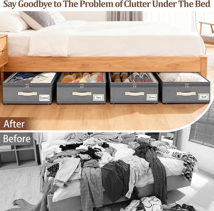 Dolicer 4 Pack Under Bed Storage - Image 8