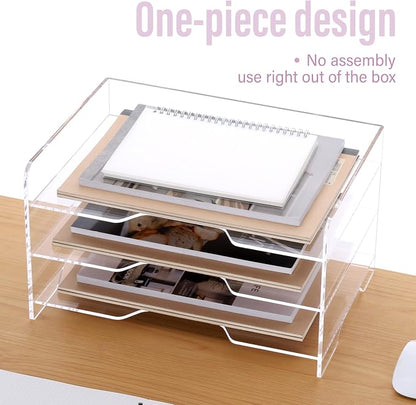 SANRUI Acrylic Paper Organizer Letter Tray - Image 7