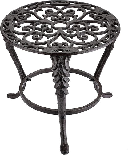 OwnMy Heavy Duty Cast Iron Plant Stand Vintage Iron Flower Pot Holder, Rustic - Image 6