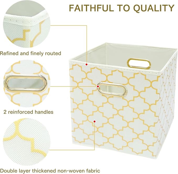 Fabric Cloth Storage Bins, Fabric Cube Organizer - Image 7