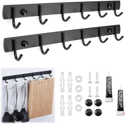 2 Pack Coat Rack Wall Mount, 12.6 in Wall Hooks by Unknown