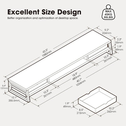 Fenge Dual Monitor Stand, Monitor Riser - Image 5
