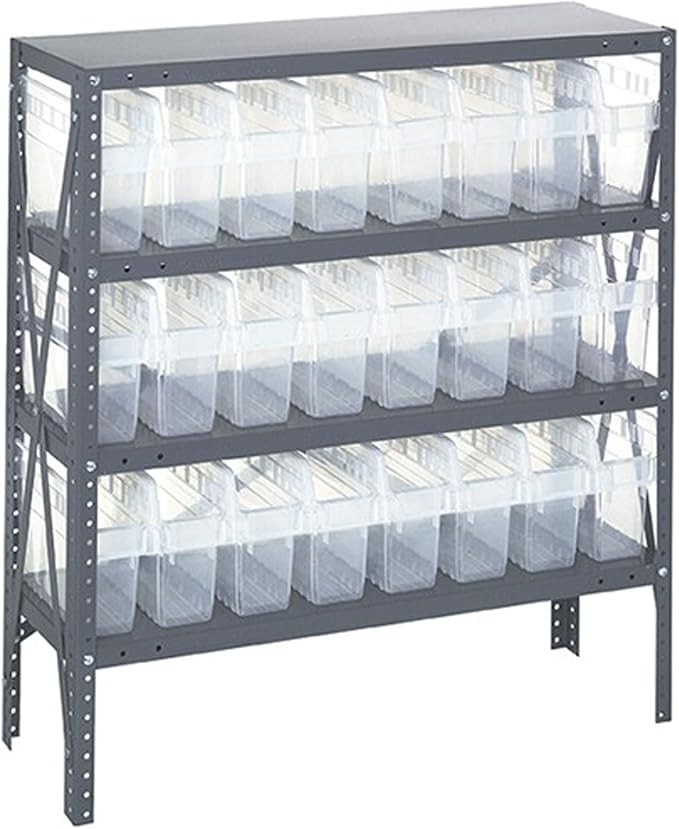 Quantum Storage Systems 1239-SB801CL Solid Heavy Duty 4 Shelves 24 Store-MAX by QuantumStorageSystems