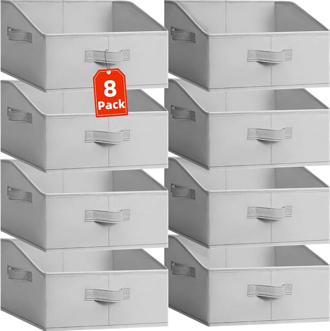 Criusia Closet Organizers Bins 8 Pack by Criusia