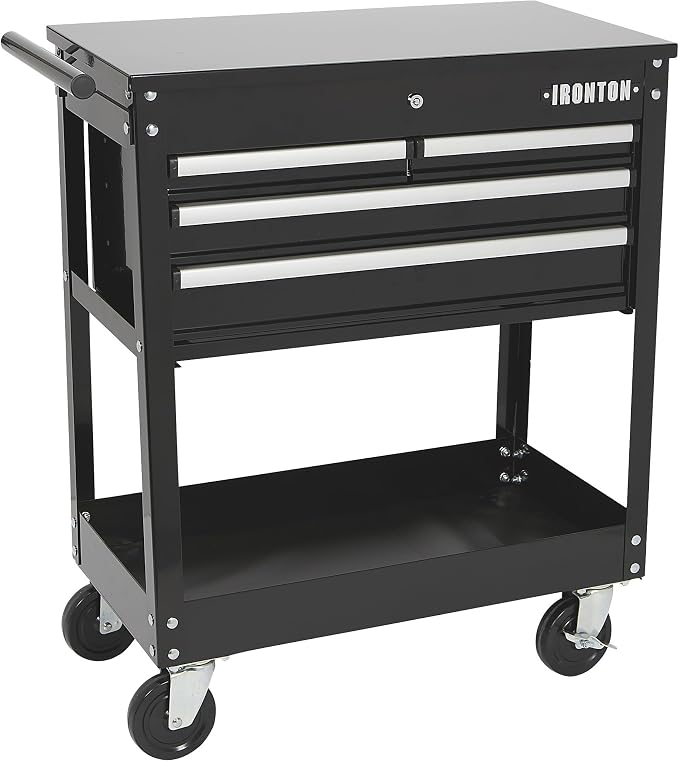 Ironton Mobile Tool Chest, Slide Top Tool Cart Made of Rust-Resistant by Ironton