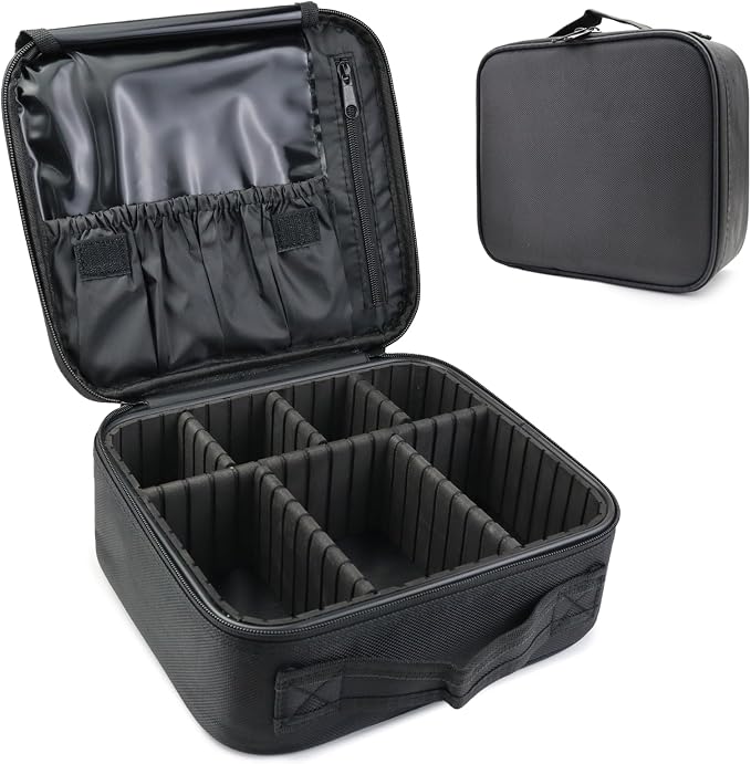 Travel Makeup Bag Makeup Cosmetic Train Case Organizer Portable Storage Bag by SLUMAZI