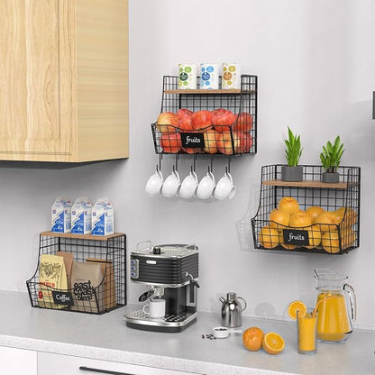 3 Pack wire Fruit Basket for Kitchen - Image 8