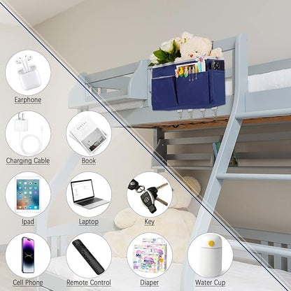 Bedside Storage Organizer 5 Pockets - Image 3