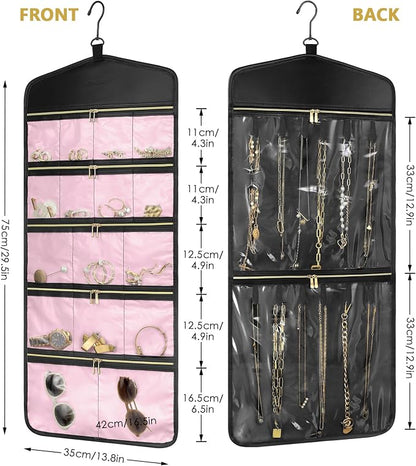 CHICECO Travel Jewelry Holder Organizer, Hanging Jewelry Organizer Storage - Image 3