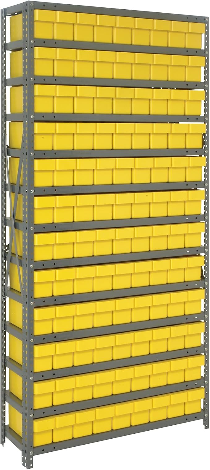 Quantum Storage Systems 1875-604YL Solid Heavy Duty 13 Shelves 108 Super Tuff by QuantumStorageSystems