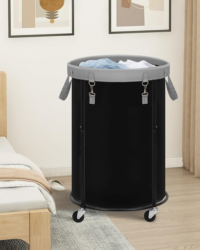 STORAGE MANIAC Rolling Laundry Hamper - Image 8
