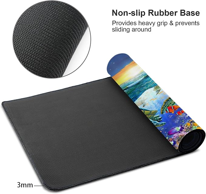 Desk Mat, Sea Turtle Extended Gaming Mouse Pad - Image 8