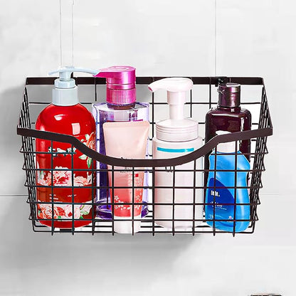 Nicunom 2 Pack Cabinet & Wall Mount Basket, Large Metal Wire Basket Wall Mount - Image 7