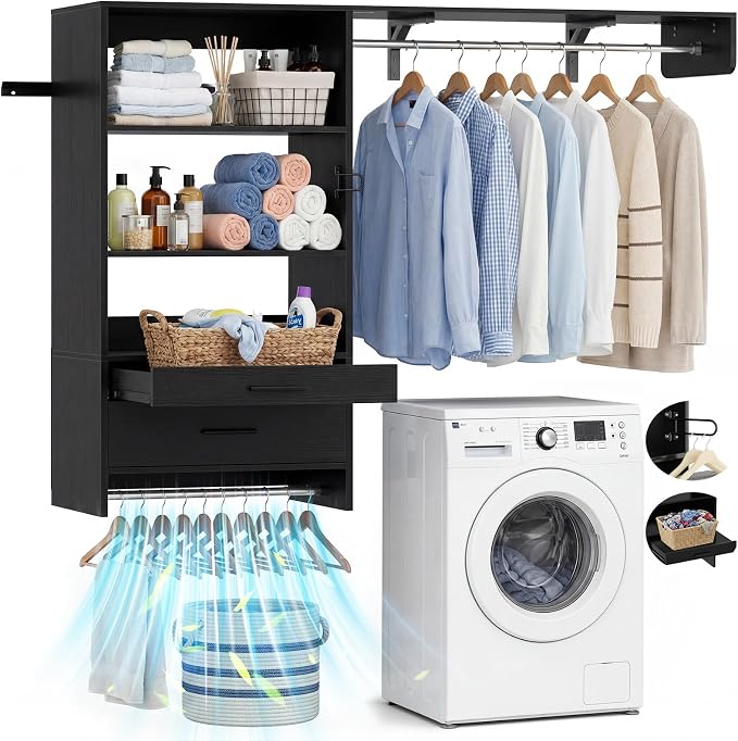 Armocity 60" Wall Mounted Laundry Room Organization by Armocity