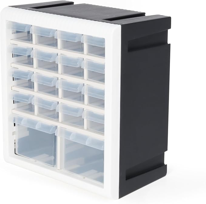 Gonice 18 Drawer Plastic Screw Storage Organizer, Tool Storage Box by Gonice