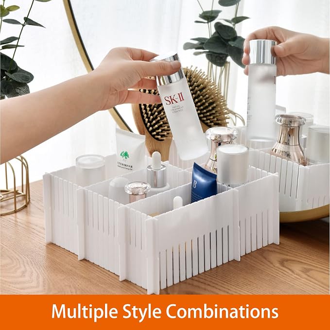 40Pcs Drawer Dividers, 14.96" x 2.76", DIY Plastic Drawer Separators, Large - Image 7