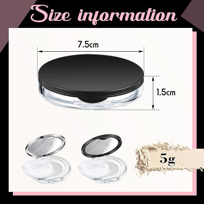 Cunhill 2 Pcs Loose Powder Container - Image 2
