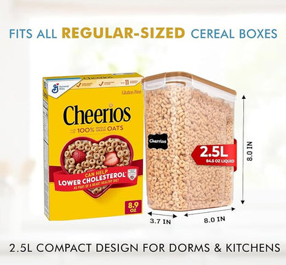 Shazo 2 Pack Small Airtight Cereal Containers Storage - Image 3