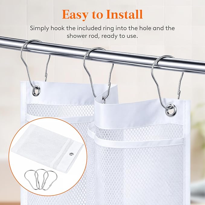Lifewit Mesh Shower Caddy, 11 Pockets Hanging Shower Organizer - Image 4