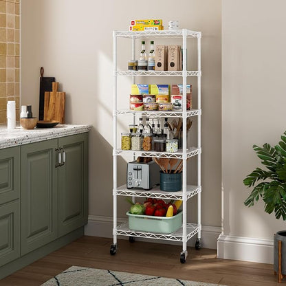 Golpart Small Shelves Storage Wire Metal Adjustable Shelf Unit - Image 2