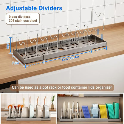 2 Pack Pots and Pans Organizer Under Cabinet - Image 2