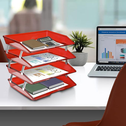 Acrimet Facility 4 Tier Letter Tray, Side Load, Letter Size/A4, Desktop File - Image 2