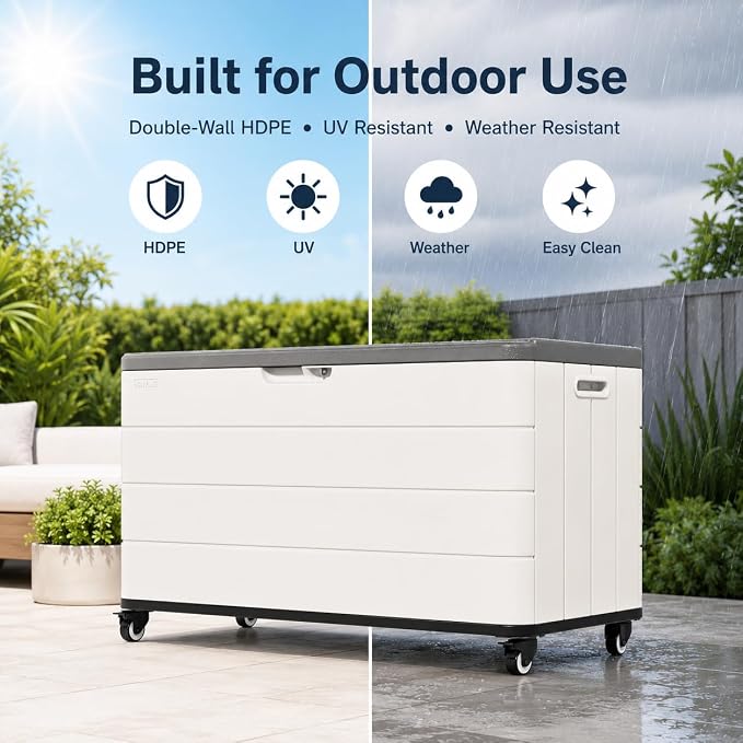 ADDOK 110 Gallon Outdoor Storage Box - Image 5
