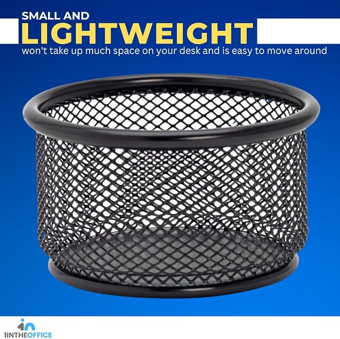1InTheOffice Mesh Paper Clip Holder - Image 5