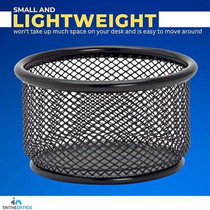 1InTheOffice Mesh Paper Clip Holder - Image 5