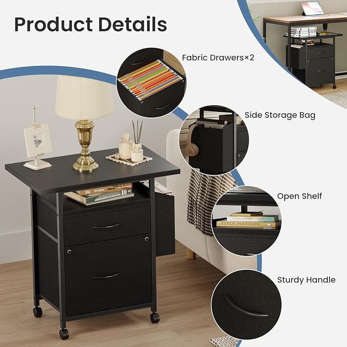 Simple Deluxe 2 Drawer File Cabinet - Image 5