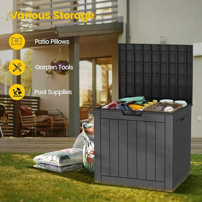 Zapdos 31 Gallon Outdoor Deck Box, Lockable Waterproof Outdoor Storage Boxes - Image 2