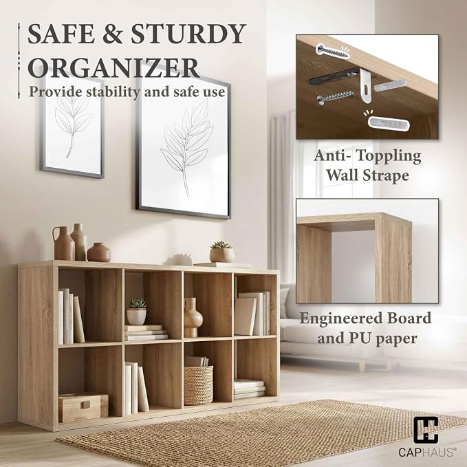 CAPHAUS Sturdy Room 13-Inch Cube Storage Organizer Shelf, - Image 4