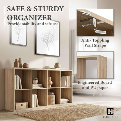 CAPHAUS Sturdy Room 13-Inch Cube Storage Organizer Shelf, - Image 4