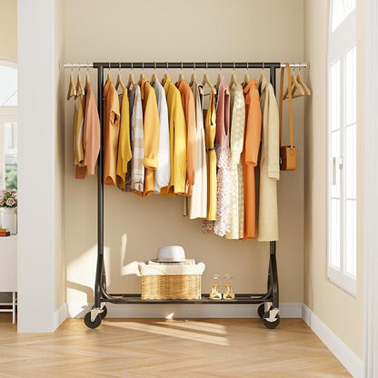 Heavy-Duty 450LBS Capacity Metal Clothes Rack，Rolling Clothing Rack - Image 7