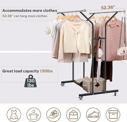 VICERII Clothing Rack, Heavy Duty Clothes Racks - Image 6