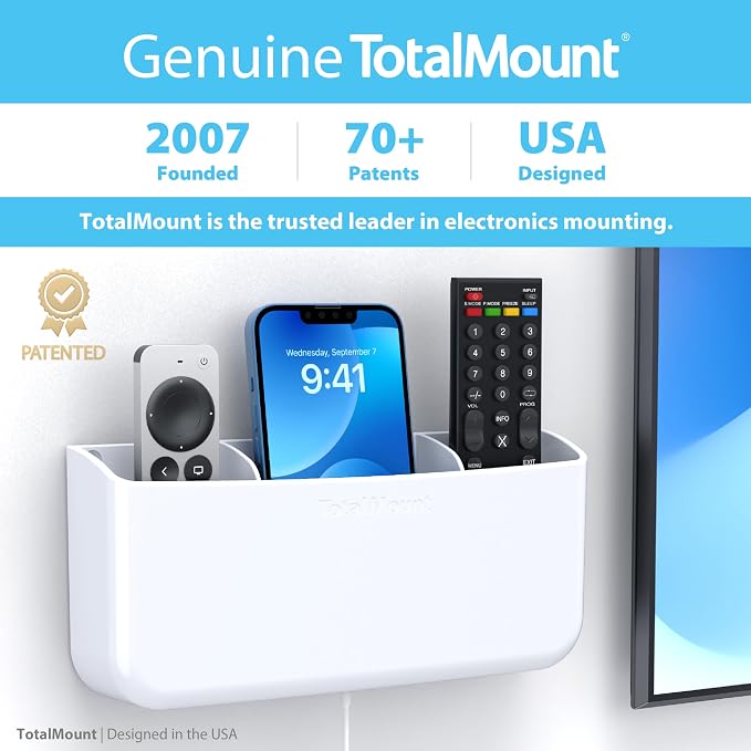 TotalMount Hole-Free Remote Holder – Eliminates Need to Drill Holes in Your Wall - Image 5