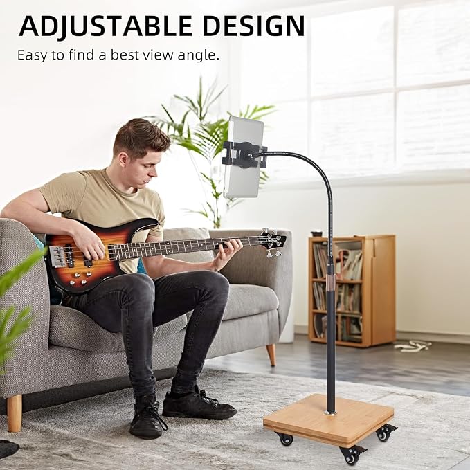 wishacc Tablet Floor Stand for Bed - Image 5