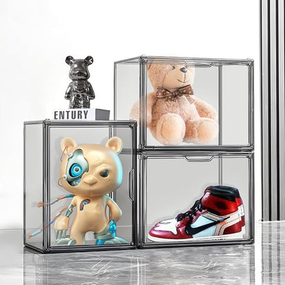 Clear Stackable Plastic Storage Bins - Image 2