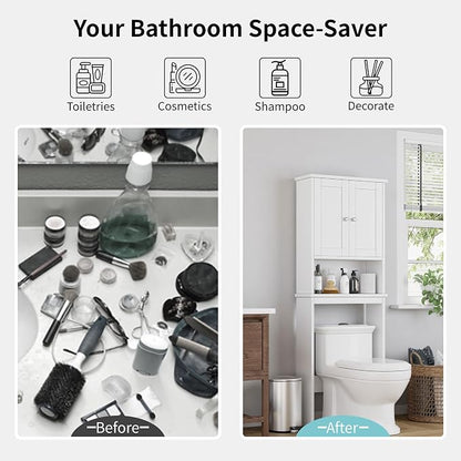 Shintenchi Over the Toilet Storage Cabinet, Bathroom Shelf Organizer - Image 6