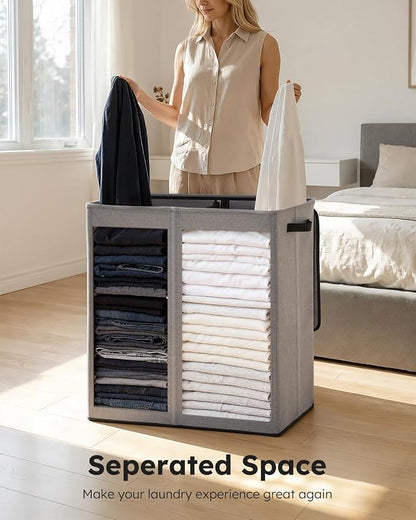 SOLEDI Large Double Laundry Hamper - Image 5