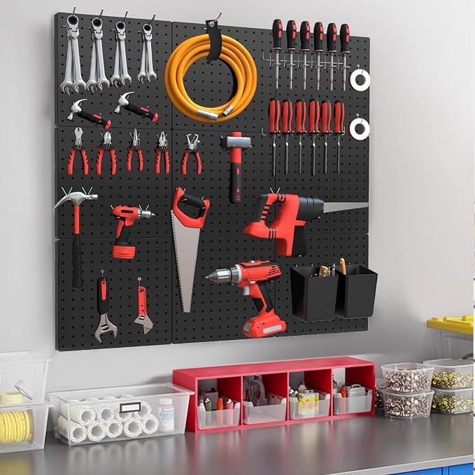 FZK Peg Board Wall Organizer Kit. Heavy Duty, 36 * 24 - Image 6