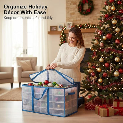 Christmas Ornament Storage Box 128 Capacity - Image 6