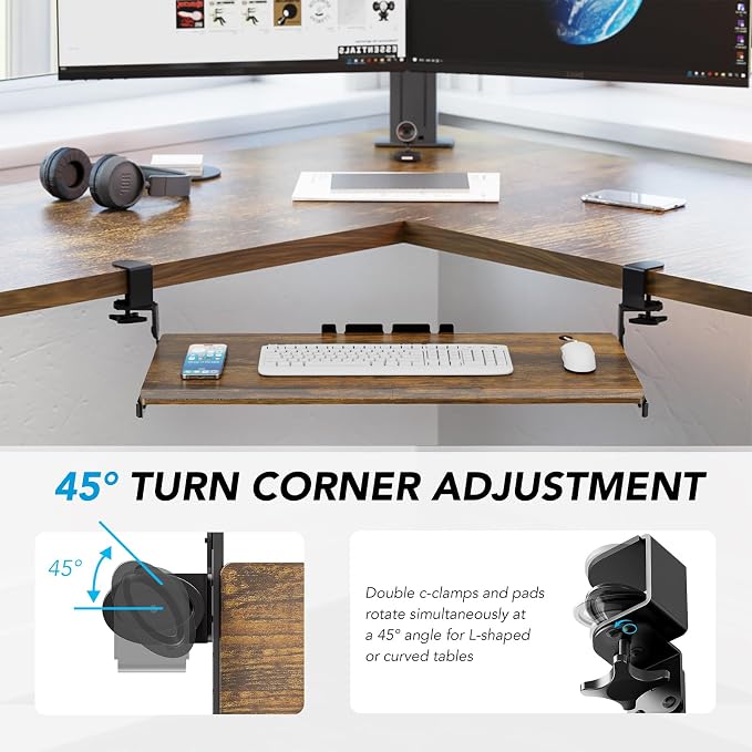 AX WABER Keyboard Tray Under Desk Pull Out - Image 8