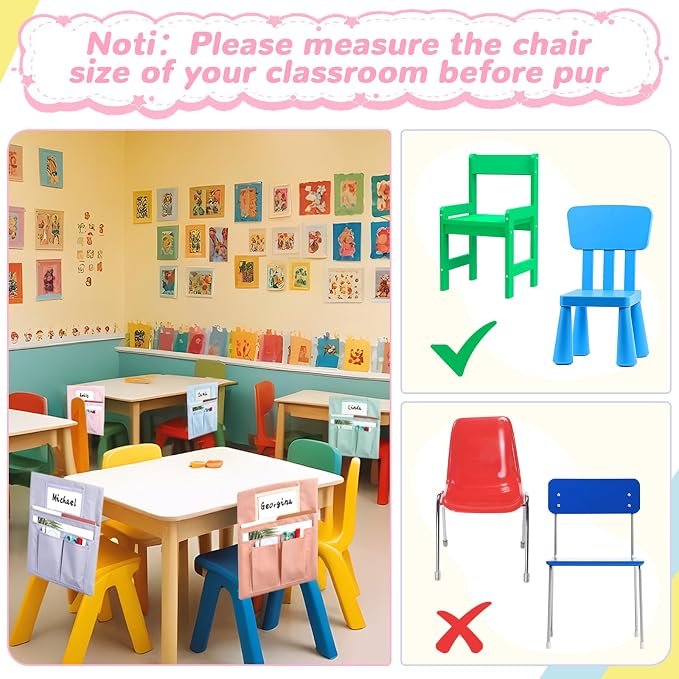 gisgfim 24 Pcs Small Chair Pockets - Image 6