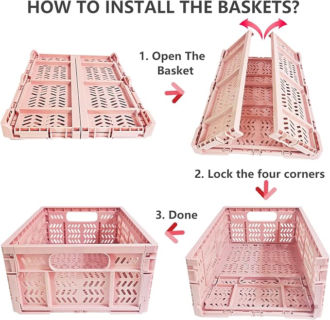 20L Foldable Crates, Toys Storage. - Image 3