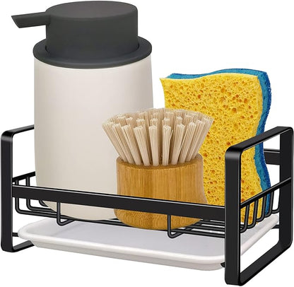 VANTEN Kitchen Sink Caddy Sponge Holder Organizer, Sink Tray Drainer Rack by Vanten