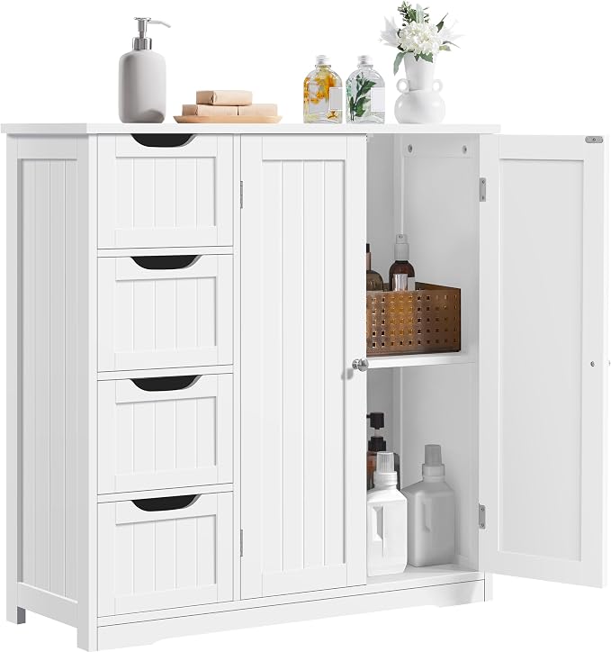 Yaheetech Small Bathroom Storage Cabinet by Unknown