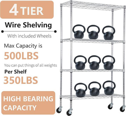 BestOffice | 4-Tier Wire Storage Shelves - Image 7