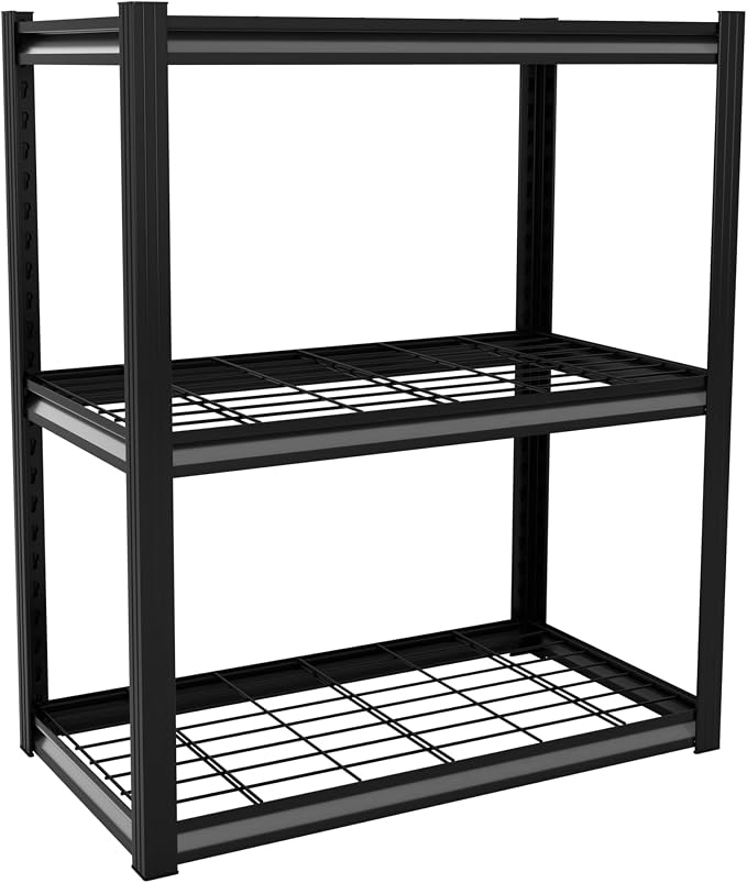 Garage Shelving Heavy Duty 3-Tier Storage Shelves Metal Shelving 2000LBS Garage - Image 8