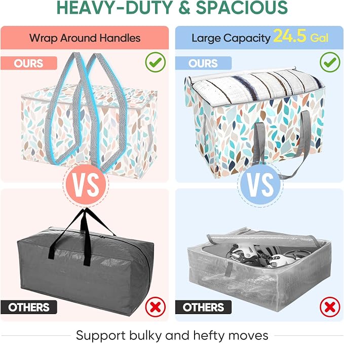 BALEINE 8-Pack Oversized Moving Bags - Image 4